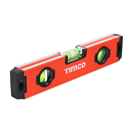 This is an image showing TIMCO Toolbox Spirit Level - Aluminium  - 225mm - 1 Each Unit available from T.H Wiggans Ironmongery in Kendal, quick delivery at discounted prices.