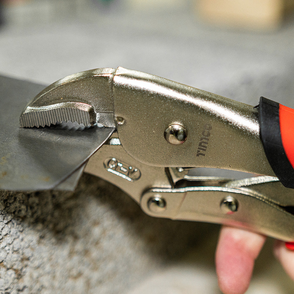 This is an image showing TIMCO Locking Pliers - 10" - 1 Each Backing Card available from T.H Wiggans Ironmongery in Kendal, quick delivery at discounted prices.