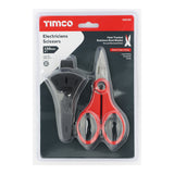 This is an image showing TIMCO Electricians Scissors - 6" - 1 Each Blister Pack available from T.H Wiggans Ironmongery in Kendal, quick delivery at discounted prices.