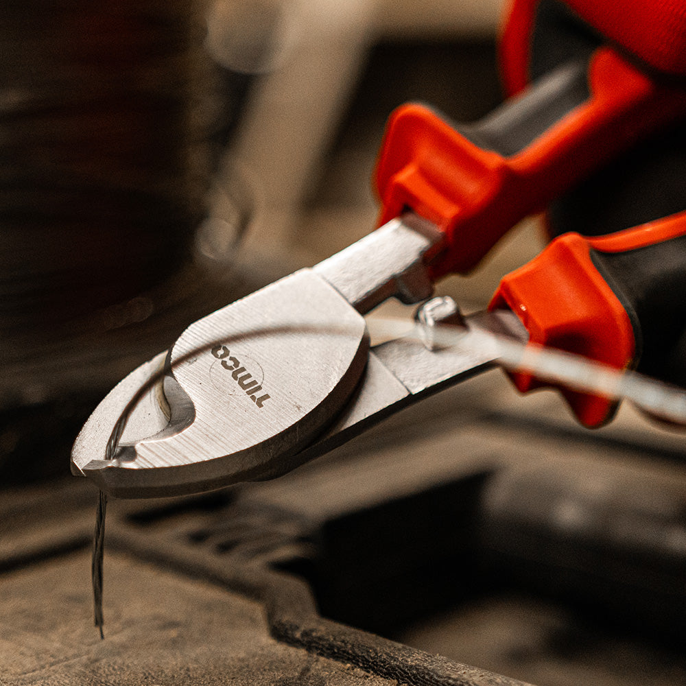 This is an image showing TIMCO Cable & Wire Cutters - 8" - 1 Each Backing Card available from T.H Wiggans Ironmongery in Kendal, quick delivery at discounted prices.