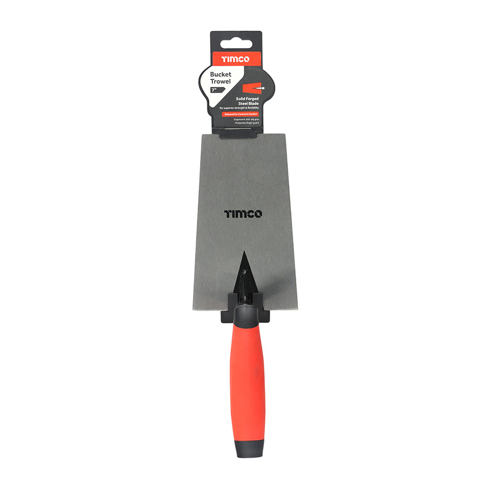 This is an image showing TIMCO Bucket Trowel - 7" - 1 Each Unit available from T.H Wiggans Ironmongery in Kendal, quick delivery at discounted prices.