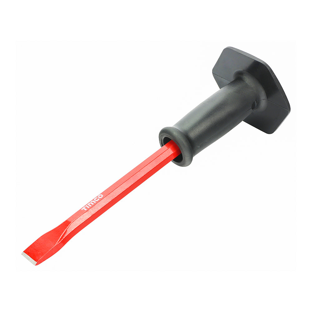 This is an image showing TIMCO Cold Chisel with Guard - 3/4 x 12" - 1 Each Clip available from T.H Wiggans Ironmongery in Kendal, quick delivery at discounted prices.
