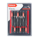 This is an image showing TIMCO Needle File Set - 6pcs - 6 Pieces Blister Pack available from T.H Wiggans Ironmongery in Kendal, quick delivery at discounted prices.