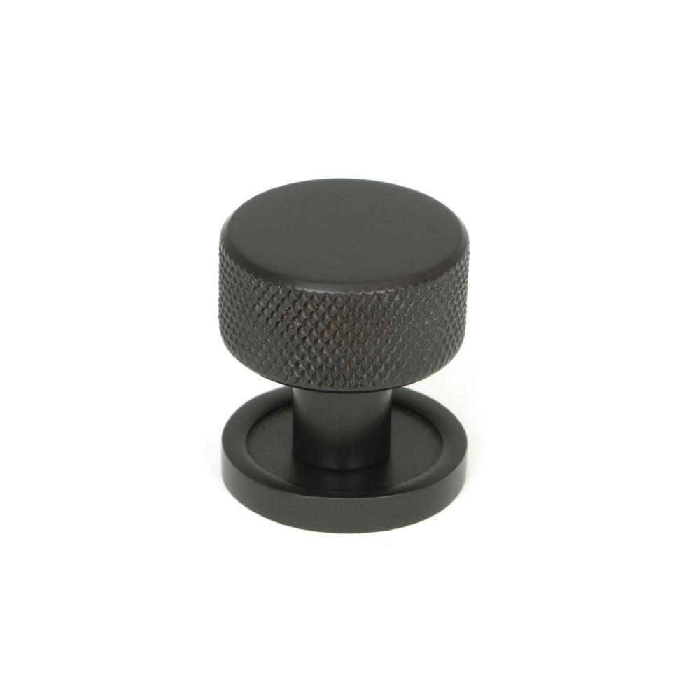 This is an image showing From The Anvil - Aged Bronze Brompton Cabinet Knob - 25mm (Plain) available from T.H Wiggans Architectural Ironmongery in Kendal, quick delivery and discounted prices