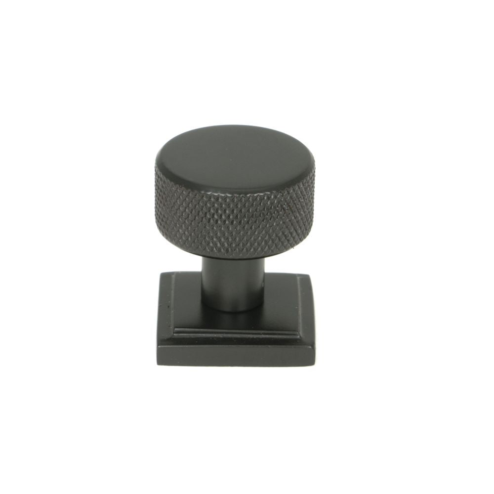This is an image showing From The Anvil - Aged Bronze Brompton Cabinet Knob - 25mm (Square) available from T.H Wiggans Architectural Ironmongery in Kendal, quick delivery and discounted prices