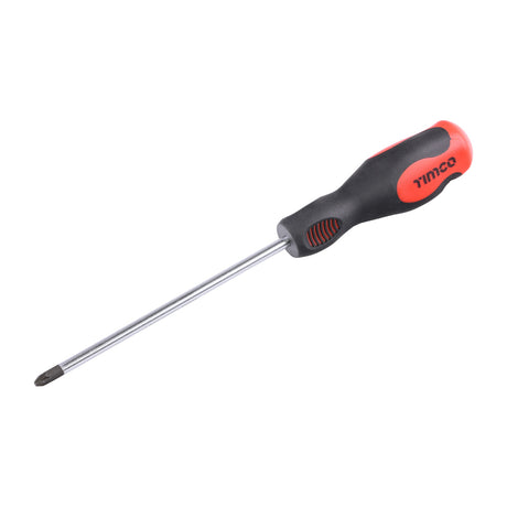 This is an image showing TIMCO Screwdriver - Pozi - PZ2 x 150mm - 1 Each Clip available from T.H Wiggans Ironmongery in Kendal, quick delivery at discounted prices.