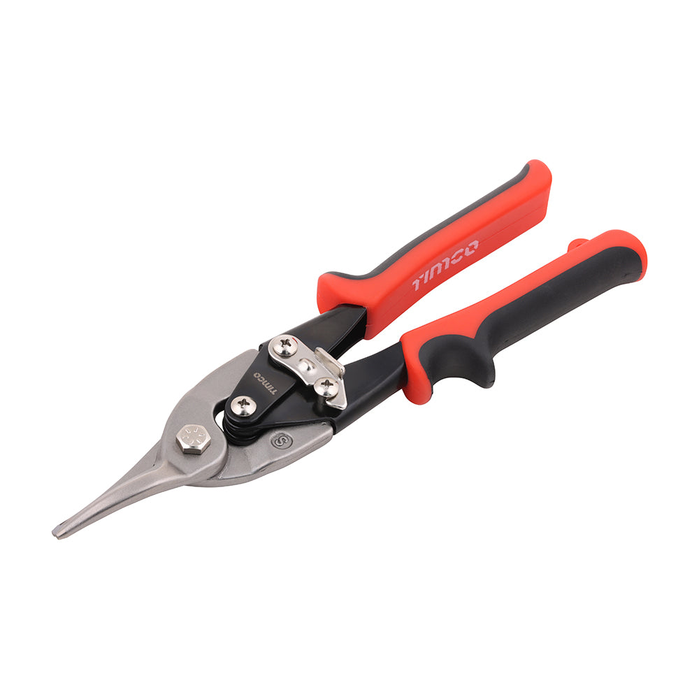 This is an image showing TIMCO Aviation Snips - Straight - 250mm - 1 Each Backing Card available from T.H Wiggans Ironmongery in Kendal, quick delivery at discounted prices.