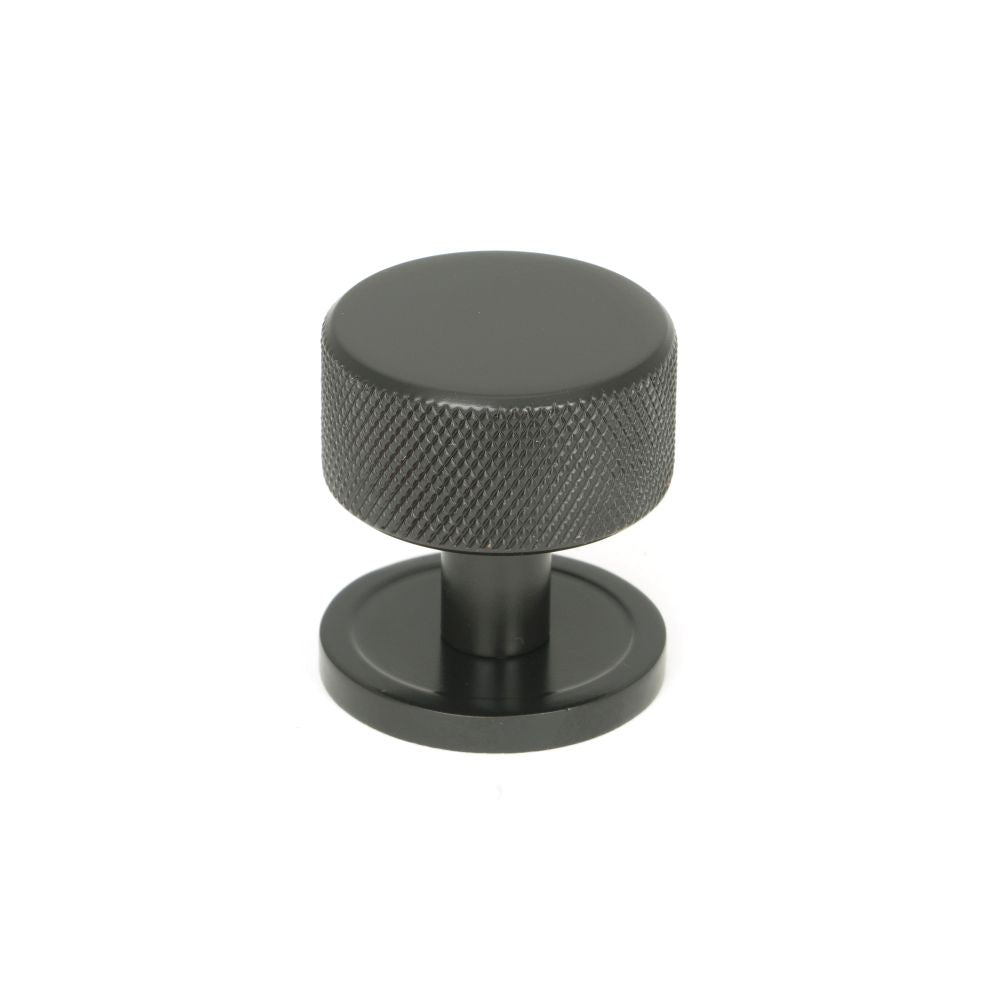 This is an image showing From The Anvil - Aged Bronze Brompton Cabinet Knob - 32mm (Plain) available from T.H Wiggans Architectural Ironmongery in Kendal, quick delivery and discounted prices