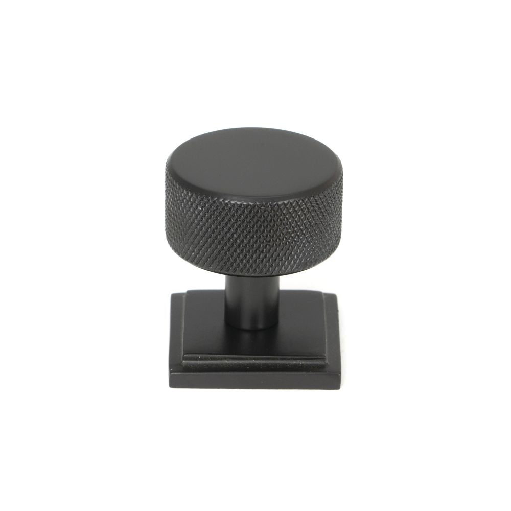 This is an image showing From The Anvil - Aged Bronze Brompton Cabinet Knob - 32mm (Square) available from T.H Wiggans Architectural Ironmongery in Kendal, quick delivery and discounted prices