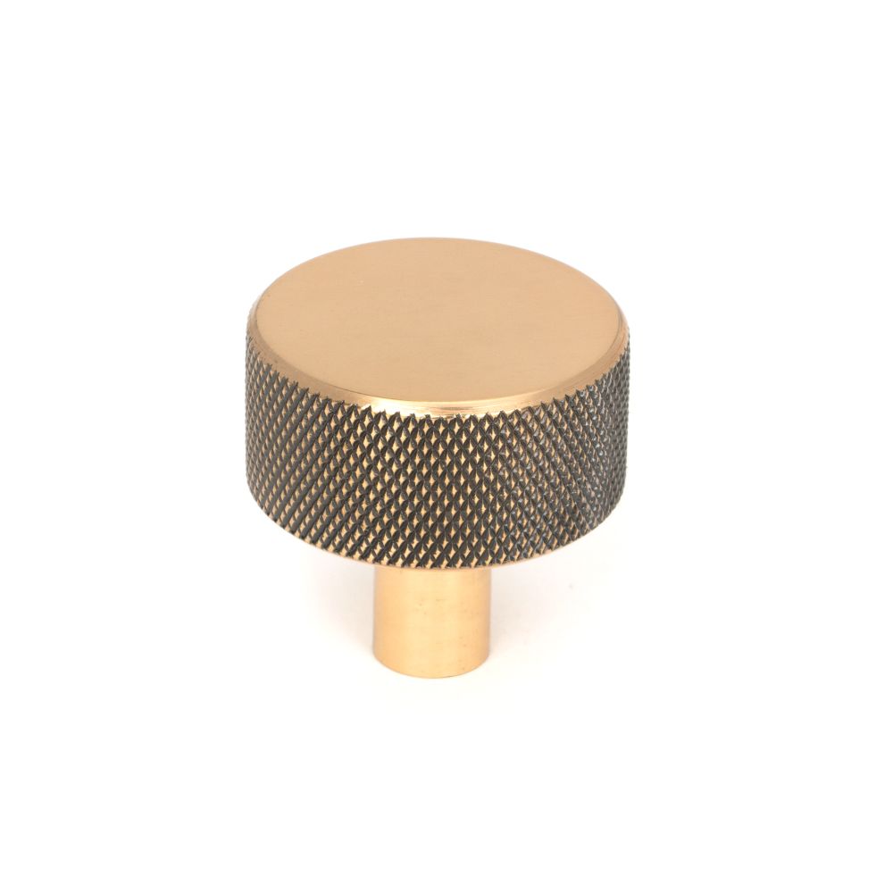 This is an image showing From The Anvil - Polished Bronze Brompton Cabinet Knob - 32mm (No rose) available from T.H Wiggans Architectural Ironmongery in Kendal, quick delivery and discounted prices