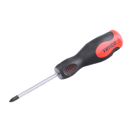 This is an image showing TIMCO Screwdriver - Pozi - PZ1 x 75mm - 1 Each Clip available from T.H Wiggans Ironmongery in Kendal, quick delivery at discounted prices.