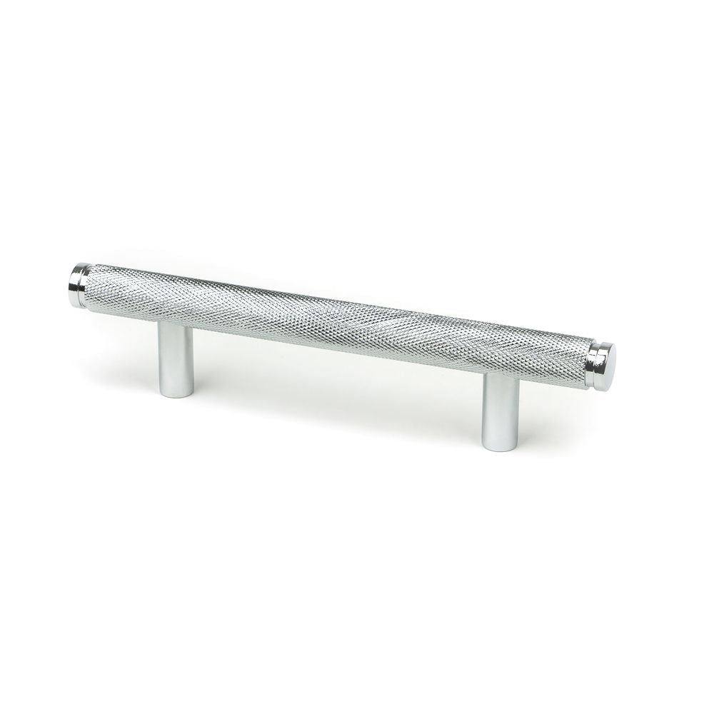 This is an image showing From The Anvil - Polished Chrome Full Brompton Pull Handle - Small available from T.H Wiggans Architectural Ironmongery in Kendal, quick delivery and discounted prices