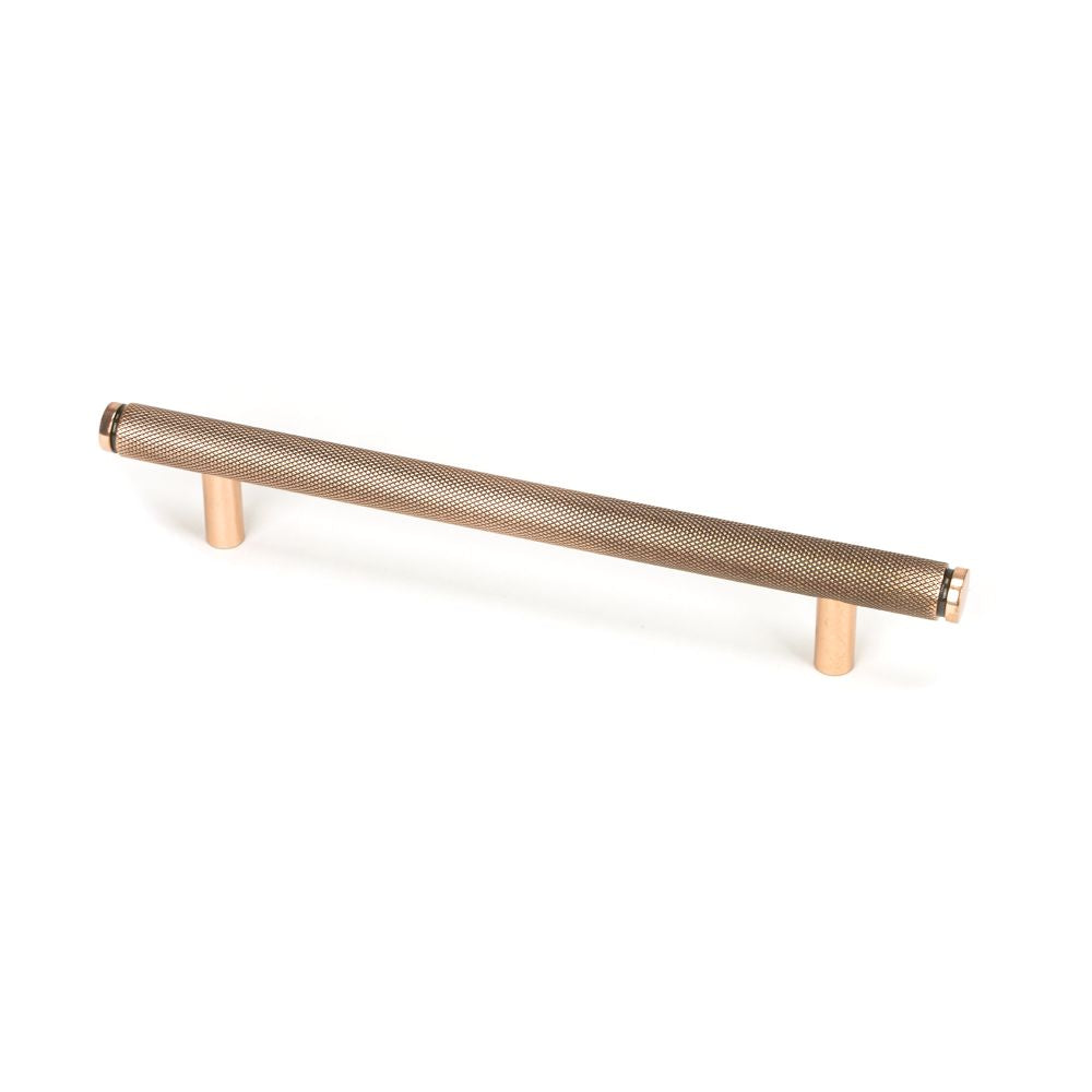 This is an image showing From The Anvil - Polished Bronze Full Brompton Pull Handle - Large available from T.H Wiggans Architectural Ironmongery in Kendal, quick delivery and discounted prices