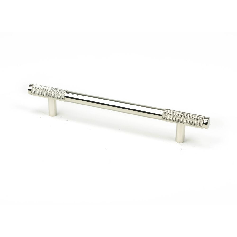 This is an image showing From The Anvil - Polished Nickel Half Brompton Pull Handle - Medium available from T.H Wiggans Architectural Ironmongery in Kendal, quick delivery and discounted prices