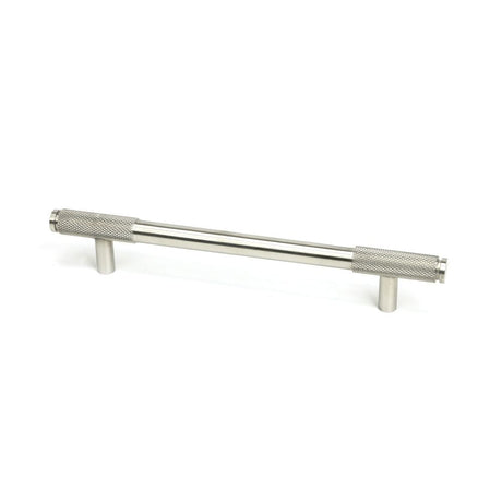 This is an image showing From The Anvil - Satin SS (304) Half Brompton Pull Handle - Medium available from T.H Wiggans Architectural Ironmongery in Kendal, quick delivery and discounted prices