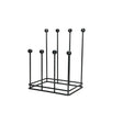 This is an image showing From The Anvil - Matt Black Four Pair Boot Rack available from T.H Wiggans Architectural Ironmongery in Kendal, quick delivery and discounted prices