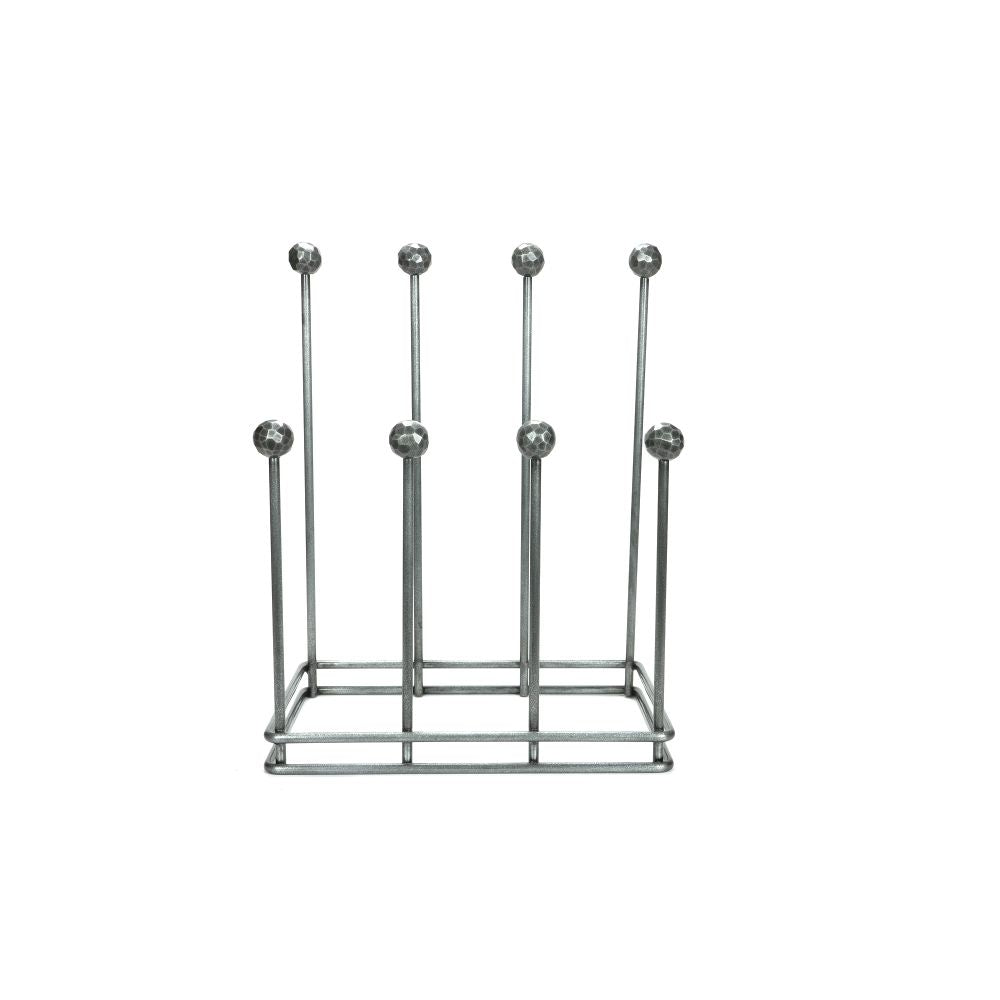 This is an image showing From The Anvil - Pewter Four Pair Boot Rack available from T.H Wiggans Architectural Ironmongery in Kendal, quick delivery and discounted prices