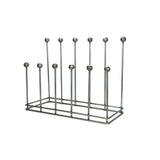 This is an image showing From The Anvil - Pewter Six Pair Boot Rack available from T.H Wiggans Architectural Ironmongery in Kendal, quick delivery and discounted prices