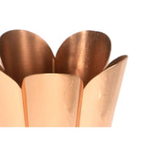 This is an image showing From The Anvil - Smooth Copper Flora Pot - Small available from T.H Wiggans Architectural Ironmongery in Kendal, quick delivery and discounted prices