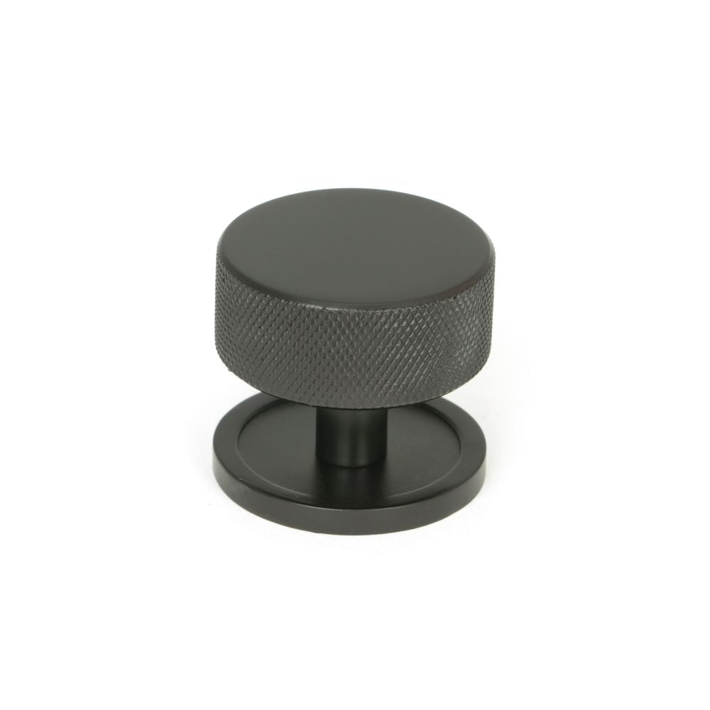 This is an image showing From The Anvil - Aged Bronze Brompton Cabinet Knob - 38mm (Plain) available from T.H Wiggans Architectural Ironmongery in Kendal, quick delivery and discounted prices