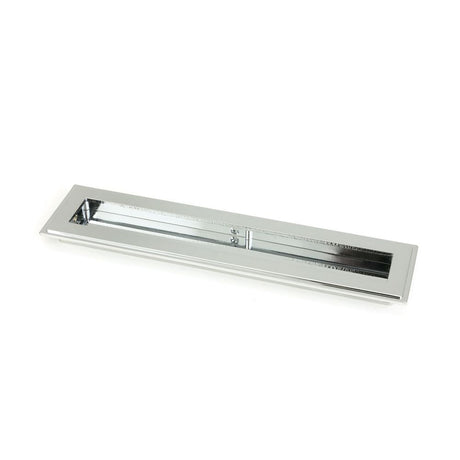 This is an image of From The Anvil - Polished Chrome 250mm Art Deco Rectangular Pull available to order from T.H Wiggans Architectural Ironmongery in Kendal, quick delivery and discounted prices.