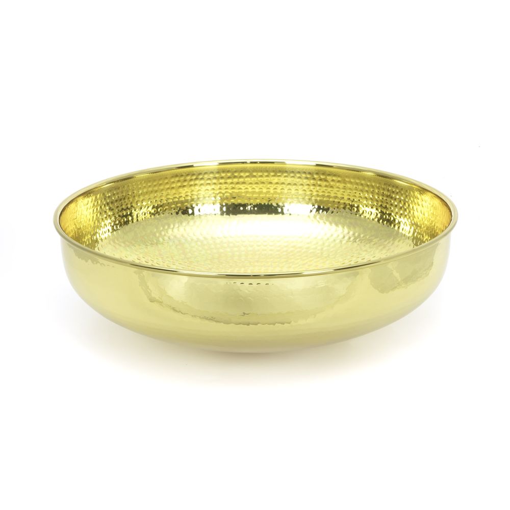 This is an image showing From The Anvil - Hammered Brass Round Sink available from T.H Wiggans Architectural Ironmongery in Kendal, quick delivery and discounted prices