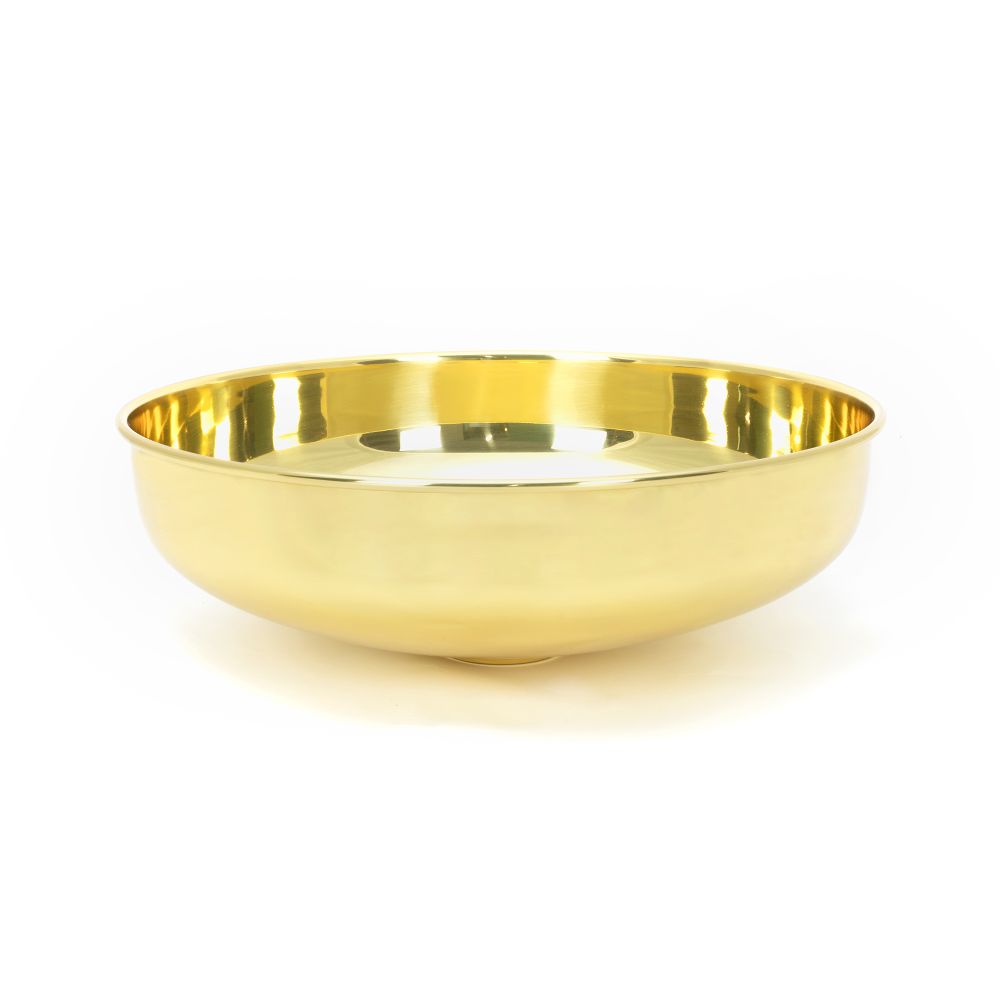 This is an image showing From The Anvil - Smooth Brass Round Sink available from T.H Wiggans Architectural Ironmongery in Kendal, quick delivery and discounted prices