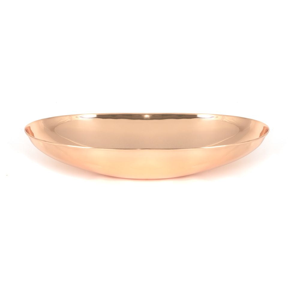 This is an image showing From The Anvil - Smooth Copper Oval Sink available from T.H Wiggans Architectural Ironmongery in Kendal, quick delivery and discounted prices