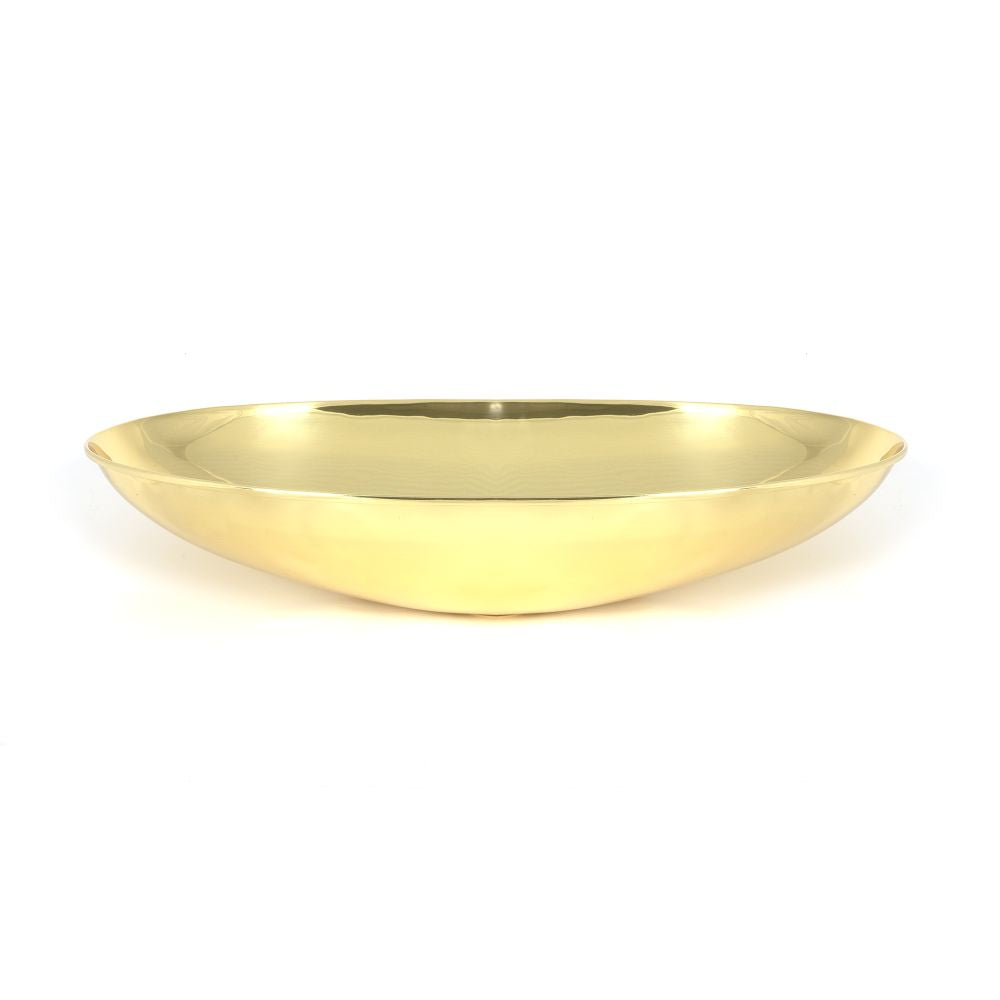 This is an image showing From The Anvil - Smooth Brass Oval Sink available from T.H Wiggans Architectural Ironmongery in Kendal, quick delivery and discounted prices