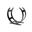 This is an image showing From The Anvil - Matt Black Curved Log Holder - Small available from T.H Wiggans Architectural Ironmongery in Kendal, quick delivery and discounted prices