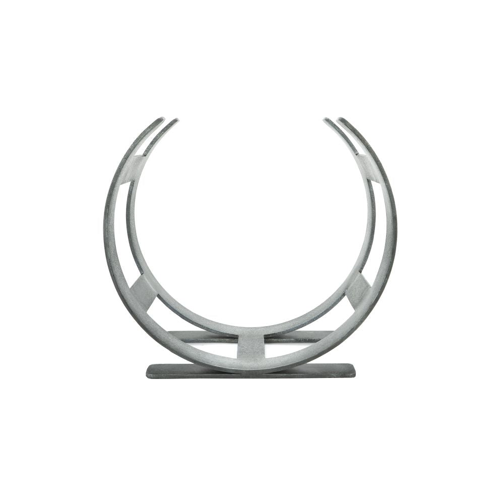This is an image showing From The Anvil - Pewter Curved Log Holder - Small available from T.H Wiggans Architectural Ironmongery in Kendal, quick delivery and discounted prices
