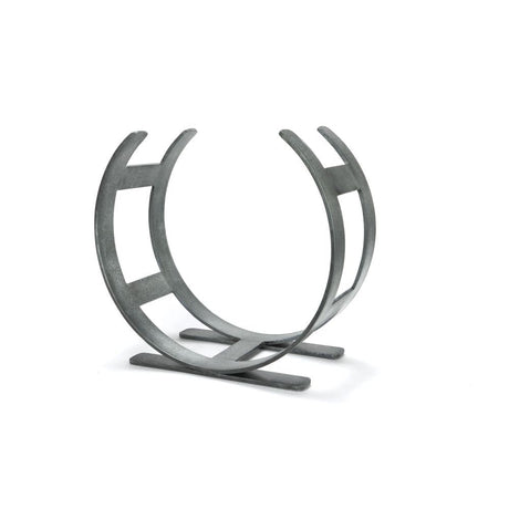 This is an image showing From The Anvil - Pewter Curved Log Holder - Small available from T.H Wiggans Architectural Ironmongery in Kendal, quick delivery and discounted prices