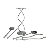 This is an image showing From The Anvil - Pewter Spiral Companion Set - Avon Tools available from T.H Wiggans Architectural Ironmongery in Kendal, quick delivery and discounted prices