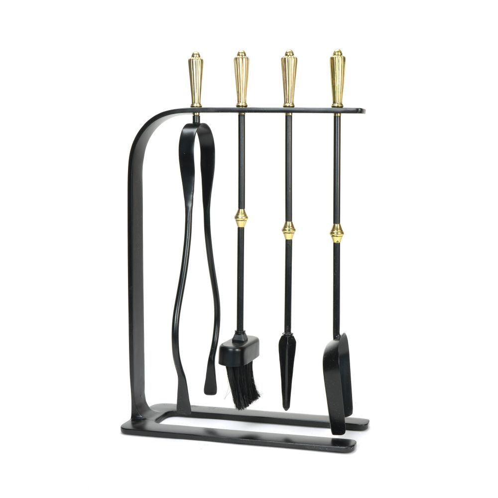 This is an image showing From The Anvil - Matt Black Arc Companion Set - Hinton Tools available from T.H Wiggans Architectural Ironmongery in Kendal, quick delivery and discounted prices