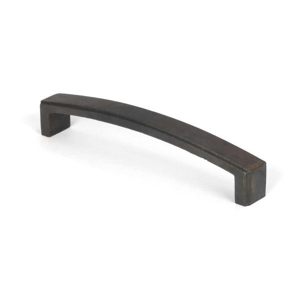 This is an image showing From The Anvil - Beeswax 5 1/2" Ribbed Pull Handle available from T.H Wiggans Architectural Ironmongery in Kendal, quick delivery and discounted prices