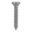 This is an image showing TIMCO Metal Tapping Screws - PZ - Countersunk - Self-Tapping - A2 Stainless Steel
 - 4.8 x 50 - 200 Pieces Box available from T.H Wiggans Ironmongery in Kendal, quick delivery at discounted prices.