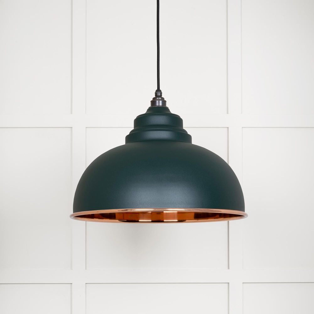 This is an image showing From The Anvil - Smooth Copper Harborne Pendant in Dingle available from T.H Wiggans Architectural Ironmongery in Kendal, quick delivery and discounted prices