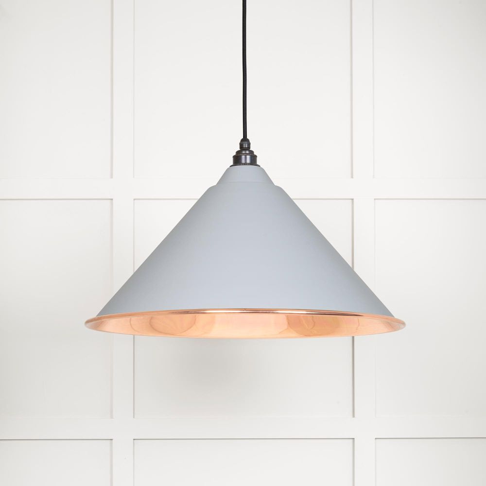This is an image showing From The Anvil - Smooth Copper Hockley Pendant in Birch available from T.H Wiggans Architectural Ironmongery in Kendal, quick delivery and discounted prices