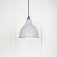 This is an image showing From The Anvil - White Gloss Brindley Pendant in Birch available from T.H Wiggans Architectural Ironmongery in Kendal, quick delivery and discounted prices
