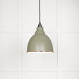 This is an image showing From The Anvil - White Gloss Brindley Pendant in Tump available from T.H Wiggans Architectural Ironmongery in Kendal, quick delivery and discounted prices