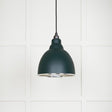 This is an image showing From The Anvil - Hammered Nickel Brindley Pendant in Dingle available from T.H Wiggans Architectural Ironmongery in Kendal, quick delivery and discounted prices