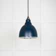 This is an image showing From The Anvil - Hammered Nickel Brindley Pendant in Dusk available from T.H Wiggans Architectural Ironmongery in Kendal, quick delivery and discounted prices