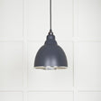 This is an image showing From The Anvil - Hammered Nickel Brindley Pendant in Slate available from T.H Wiggans Architectural Ironmongery in Kendal, quick delivery and discounted prices