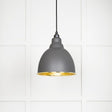 This is an image showing From The Anvil - Hammered Brass Brindley Pendant in Bluff available from T.H Wiggans Architectural Ironmongery in Kendal, quick delivery and discounted prices