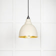 This is an image showing From The Anvil - Hammered Brass Brindley Pendant in Teasel available from T.H Wiggans Architectural Ironmongery in Kendal, quick delivery and discounted prices