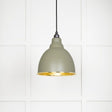This is an image showing From The Anvil - Hammered Brass Brindley Pendant in Tump available from T.H Wiggans Architectural Ironmongery in Kendal, quick delivery and discounted prices