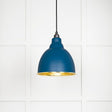 This is an image showing From The Anvil - Hammered Brass Brindley Pendant in Upstream available from T.H Wiggans Architectural Ironmongery in Kendal, quick delivery and discounted prices