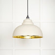 This is an image showing From The Anvil - Hammered Brass Harborne Pendant in Teasel available from T.H Wiggans Architectural Ironmongery in Kendal, quick delivery and discounted prices
