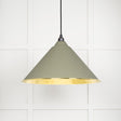 This is an image showing From The Anvil - Hammered Brass Hockley Pendant in Tump available from T.H Wiggans Architectural Ironmongery in Kendal, quick delivery and discounted prices