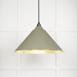 This is an image showing From The Anvil - Smooth Brass Hockley Pendant in Tump available from T.H Wiggans Architectural Ironmongery in Kendal, quick delivery and discounted prices